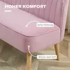 HOMCOM Dvojmiestna pohovka, látková pohovka, čalúnená Náhľad obrázku produktu 4