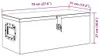 vidaXL Aufbewahrungsbox Silbern 70x31x27 cm Aluminium Produktbild-Vorschau 6