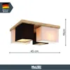 MeLiTec Deckenleuchte "Paloma", D129, aus Eiche Echtholz, Produktbild-Vorschau 6