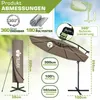 Parasol Tillvex Cappuccino Ø 300 cm Parasol suspendu Voir les images du produit 8