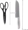 Messerblock, 12 hochwertige Messer, rostfreier Edelstahl, Produktbild-Vorschau 9