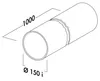 NABER R-1000 Sistema 150 condotti circolari / Lunghezza: 1 Anteprima dell’immagine prodotto 2