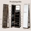 COSTWAY Szafka na biżuterię obracana o 360°, szafka z Podgląd zdjęcia produktu 3