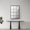 Wandspiegel ’Cupello’ Fensterspiegel 90x60 cm Schwarz, matt Produktbild-Vorschau 1