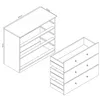 Hochbett Kinderbett (ohne Matratze) 90x190 cm , halbhohes Produktbild-Vorschau 7