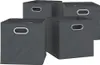 Vicco Faltbox 30x30 , 30 x 30 cm 4er Set, Anthrazit Produktbild-Vorschau 1