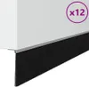 vidaXL Těsnění na kartáč na dveře 12 ks stříbrná 100 cm Náhled obrázku produktu 1