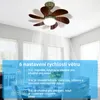 ZMH Stropní ventilátor E27 Časovač 1H/2H/4H se světlem a Náhled obrázku produktu 3