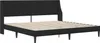 vidaXL Bedframe met hoofdeinde, zwart, 200 x 200 cm, Productafbeelding-voorbeeld 3