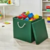 4 Stück Dunkelgrün Faltbox 30 x 30 x 30 cm Aufbewahrungsbox Produktbild-Vorschau 5
