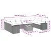 Design 11-tlg. Garten-Sofagarnitur mit Kissen Beige Poly Produktbild-Vorschau 3