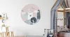 Sticker Kreis für Kinderzimmer weißes BÄRCHEN Bäume Wolken Produktbild-Vorschau 4