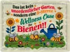 5-Sterne Wellness Oase für Bienen Metallschild XL in 21x28 Produktbild-Vorschau 1