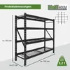 Schwerlastregal Enno 180x190x60 cm 3200 kg aus Stahl Produktbild-Vorschau 3