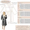 CalmyLIFE Bademantel Damen flauschig Morgenmantel - mit Produktbild-Vorschau 3