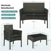 Yaheetech Polyrattan Sitzgruppe 4er Gartenmöbel Set inkl. Produktbild-Vorschau 3