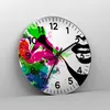 Wanduhr - Rund - Glasuhr - Frau Gesicht Lippen Make-up - Produktbild-Vorschau 4