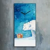 Dekor Leinwand Uhr Wandbilder 30x60 Eisbär findet ein Produktbild-Vorschau 2