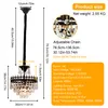 WISFOR cristal Lustre Plafonnier Suspension de table Voir les images du produit 4