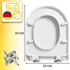 Toilettendeckel WC Sitz Absenkautomatik Klodeckel, Produktbild-Vorschau 10