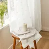 Easy Home Voile Vorhang mit Pompoms - Boho Chic Transparent Produktbild-Vorschau 4