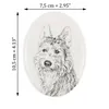 Berger picard - plaque commémorative avec image de chien, Voir les images du produit 2