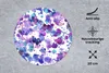 MuchoWow® Mauspad Mousepad Aquarell - Muster - Lila 20x20 Produktbild-Vorschau 2