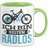 Radfahrer Tasse Geschenk Ich Bin Selten Radlos Fahrrad Produktbild-Vorschau 1
