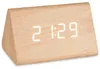 Digitale Desktop-Uhr Braun PVC Holz MDF (11,7 x 7,5 x 8 cm) Produktbild-Vorschau 5