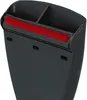 A close-up view of a black vacuum cleaner nozzle with a red brush strip. Produktbild-Vorschau