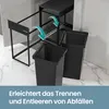 Mülleimer küche, Mülltrennsystem für Unterschrank, 2 x 15 Produktbild-Vorschau 5