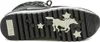 The sole of a black boot with a platform and a decorative pattern. Anteprima dell’immagine prodotto