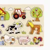 Goki Houten Noppenpuzzel Boerderij Retro, 5st. Voir les images du produit 3