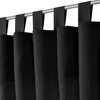 A close-up view of black curtains hanging from a rod. Anteprima dell’immagine prodotto