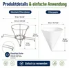 Frittieröl Filter Set mit Filterhalter 10 Zoll, Ölfilter Produktbild-Vorschau 4