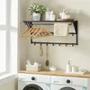 ACAZA Wandgarderobe – Garderobe – 14 Haken – Metall und Produktbild-Vorschau 2