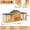 CADOCA® Conigliera,2 piani 204x45x84cm Rampe di corsa Anteprima dell’immagine prodotto 6