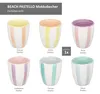 Beach Pastello Stripes Set de 6 tasses à moka pastel Voir les images du produit 5