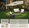Parasol à LED solaire Sunna avec manivelle 2,5 x 2,5 m - Voir les images du produit 2