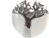 GILDE  Vase Tree weiss, silber, wasserdicht H. 21 cm,26182 Produktbild-Vorschau 1
