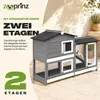 zooprinz Hasenstall Rudy mit Auslauf Kunststoff Schubladen Produktbild-Vorschau 5