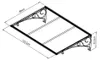 Palram - Canopia Vordach Venus 1350 Anthrazit 88x136x36 cm Produktbild-Vorschau 4