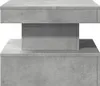 vidaXL Couchtisch mit LED-Leuchten Betongrau 50x50x40 cm Produktbild-Vorschau 4