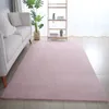 Kurzflor Teppich Wohnzimmer Rosa 240x340 Rechteck Unicolor Produktbild-Vorschau 1