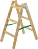 A wooden stepladder against a white background. Produktbild-Vorschau