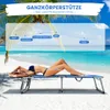 COSTWAY Sonnenliege mit Kopfstütze, klappbarer Liegestuhl, Produktbild-Vorschau 4