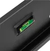 A close-up view of a black TV wall mount with a built-in spirit level. Produktbild-Vorschau