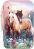 Depesche 3-Fach Federtasche Miss Melody FLOWERS Rosa Produktbild-Vorschau 10