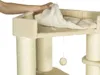 Kratzbaum Vancouver beige ca. 65x55x140 cm mit Kuschelhöhle Produktbild-Vorschau 12