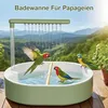 Vogelbad mit Pumpe 32x26cm Bird Bath für Käfig USB Produktbild-Vorschau 5